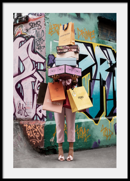 Shopping Spree Poster in the group Prints / Sizes / 70x100cm | 27 ½ x 39 ¼' at Desenio AB (11409)