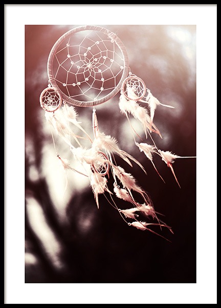 White Dreamcatcher Poster in the group Prints / Photographs at Desenio AB (11887)