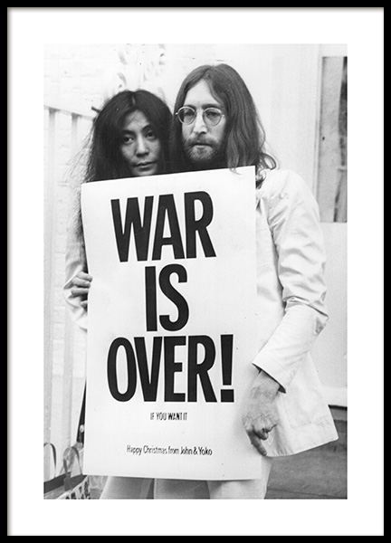 War is Over Poster in the group Prints / Black & white at Desenio AB (11970)
