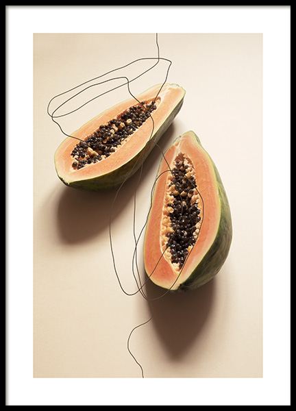 Papayas Poster in the group Prints / Kitchen at Desenio AB (12820)
