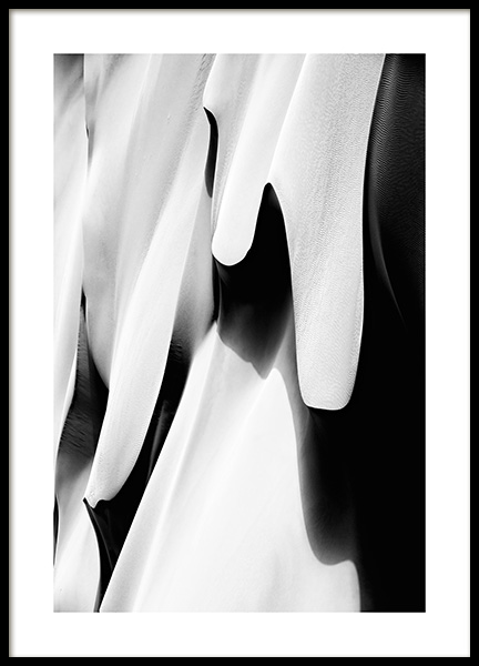 Abstract Desert B&W Poster in the group Prints / Nature / Deserts at Desenio AB (14158)