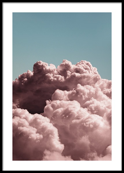 Dreamy Clouds Pink Poster in the group Prints / Photographs at Desenio AB (14685)