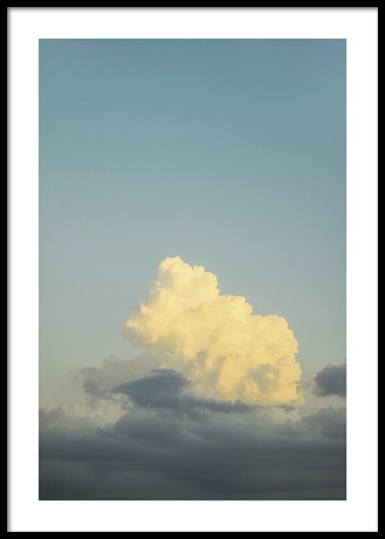 Dreamy Clouds Yellow Poster in the group Prints / Photographs at Desenio AB (14686)