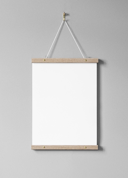 Poster hanger oak 31 cm, screw fastener in the group Poster hanger at Desenio AB (PHE131)