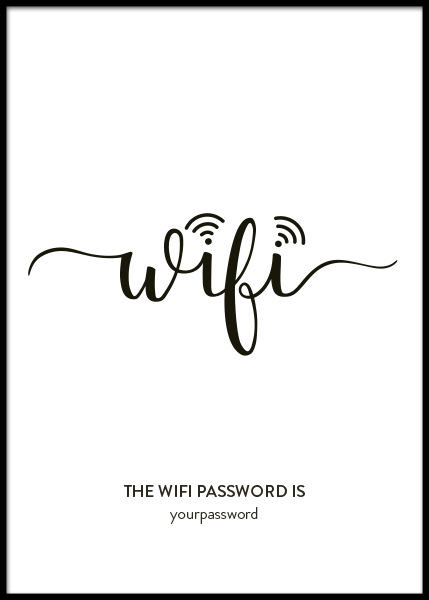 Wifi Personal Poster - Personalised poster - desenio.com.au