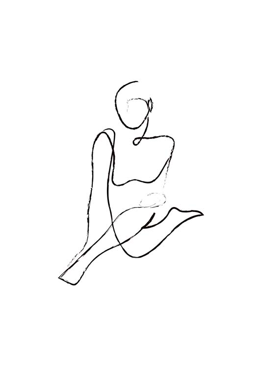 Abstract Nudes No2 Poster