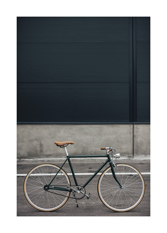 Green Retro Bike Poster / Photographs at Desenio AB (10804)