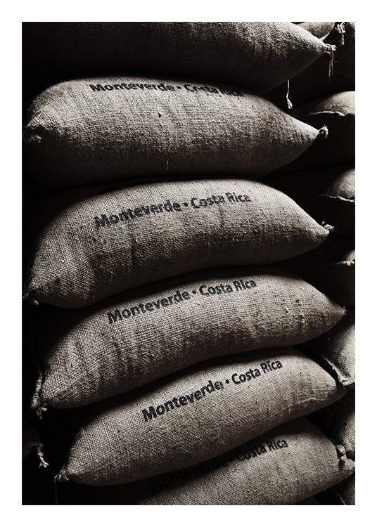 Coffee Bean Bags Poster