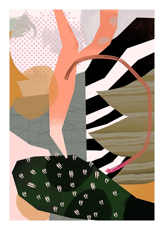 Abstract Garden No4 Poster