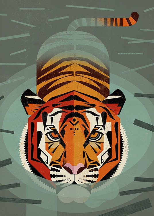 Vintage Tiger Poster