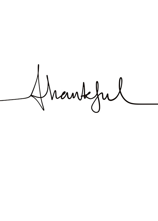 Thankful Handwriting Poster