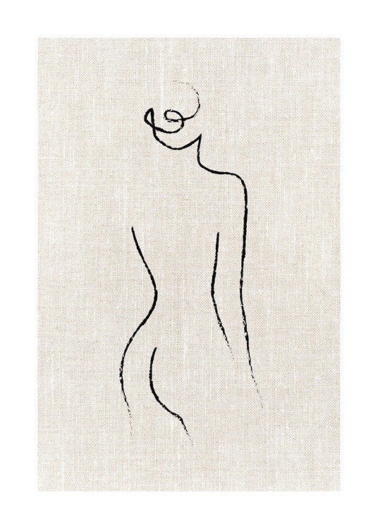 Texture Line Bun Poster