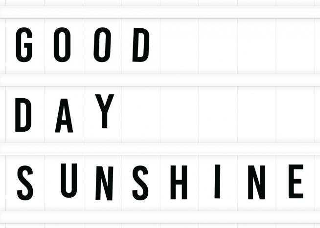 Good Day Sunshine Poster / Text posters at Desenio AB (11841)