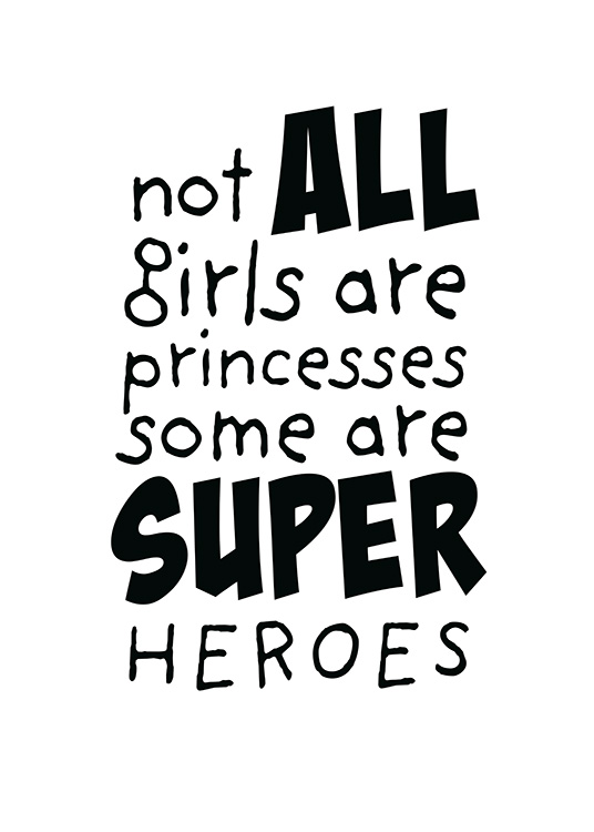 Girls are Superheroes Poster