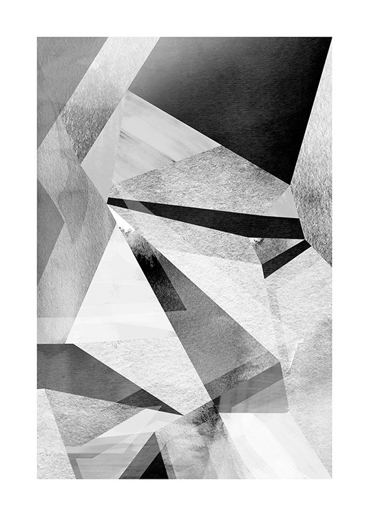Gray Prisms Poster