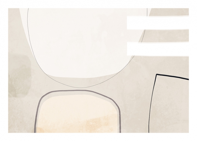 Beige Balance Poster