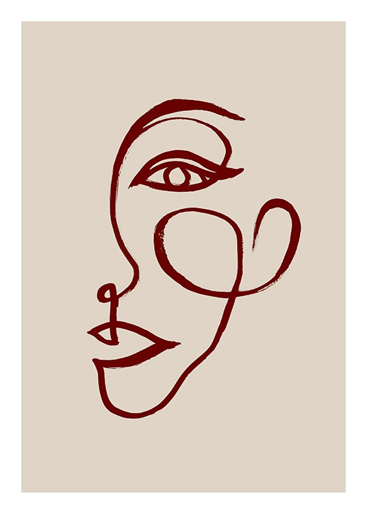 Brush Lines No2 Poster