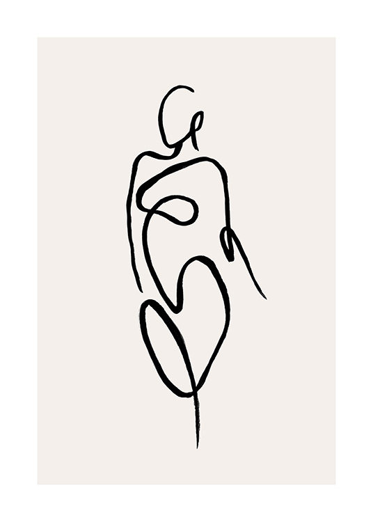 Painted Lines No3 Poster