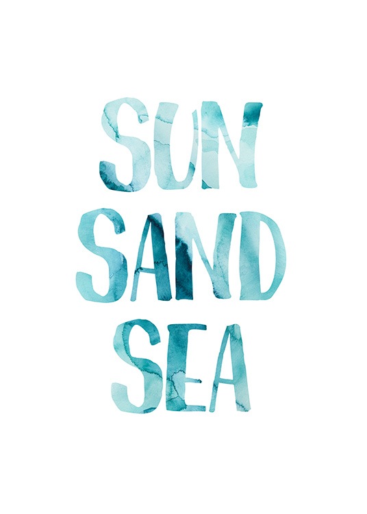 Sun Sand Sea Poster