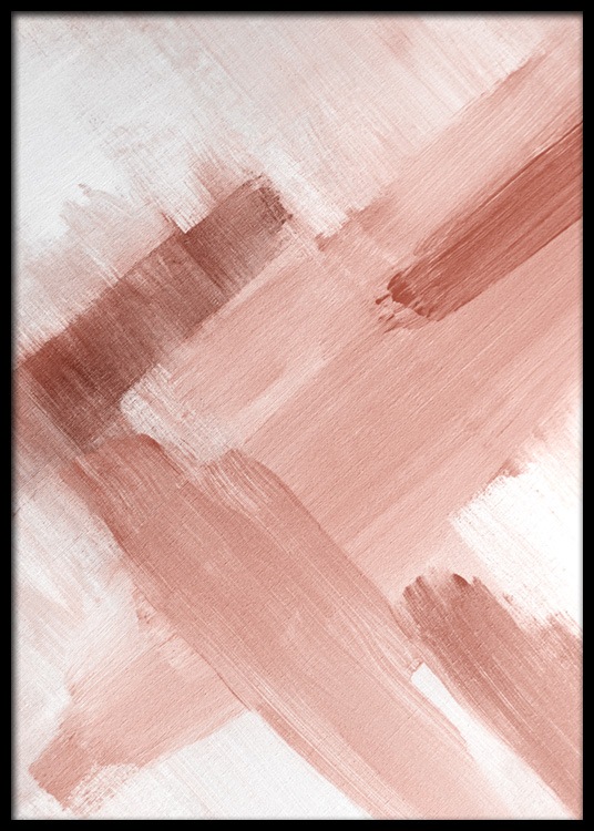 Abstract Painting Pink No2 Poster