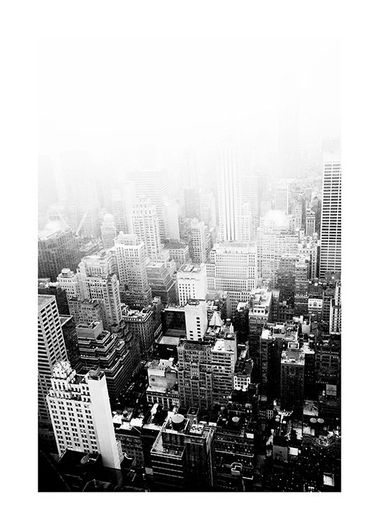 New York Clouds Poster
