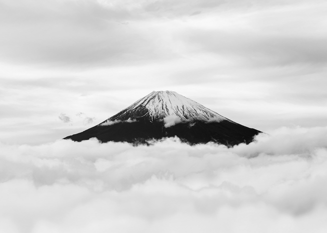 Snow Capped Mt. Fuji Poster