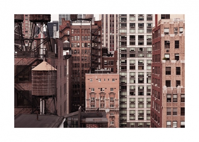 New York Facades Poster