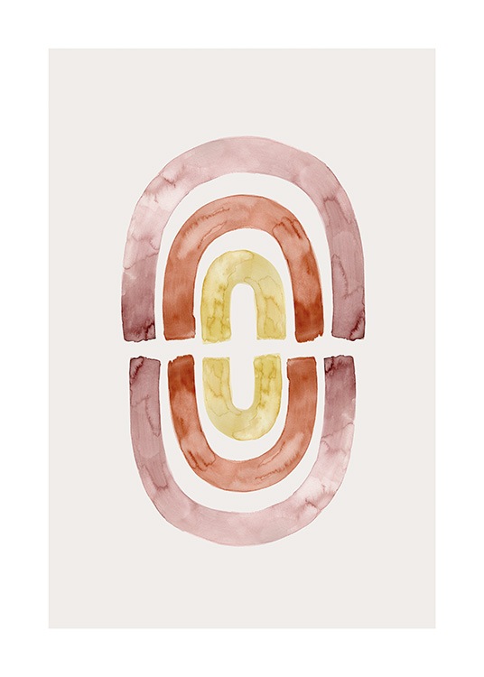 Watercolor Rainbow Poster