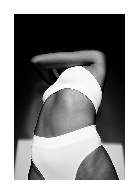White Underwear Poster