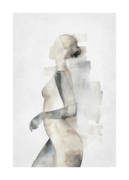 Watercolor Woman Poster