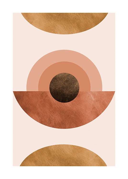 Abstract Terracotta Poster