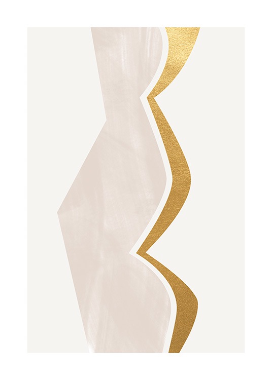 Golden Curves Poster