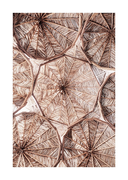 Organic Roof Pattern Poster