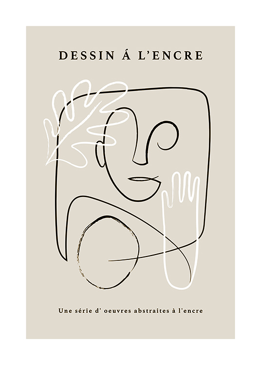 French Sketch No1 Poster