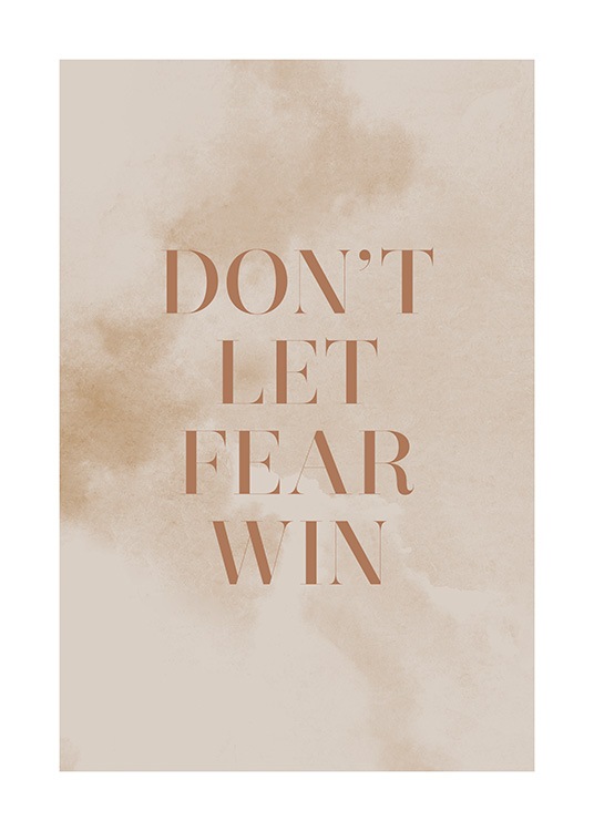 Don't Let Fear Win Poster