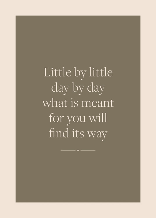 Little By Little Poster