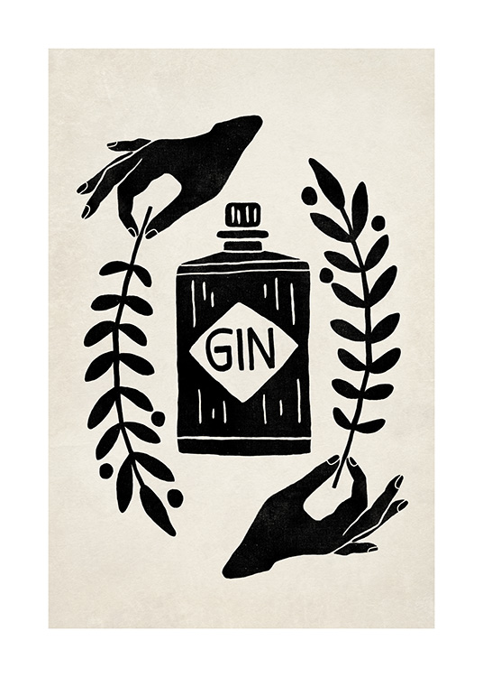 Let the Fun Be Gin Poster