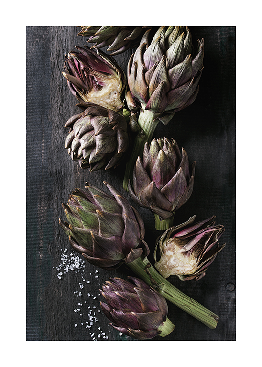 Artichokes And Salt Poster