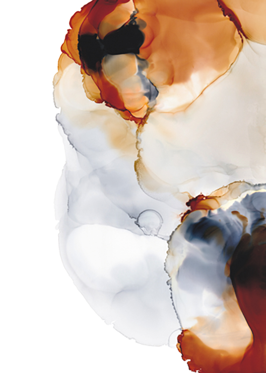 Abstract Color Flow No3 Poster