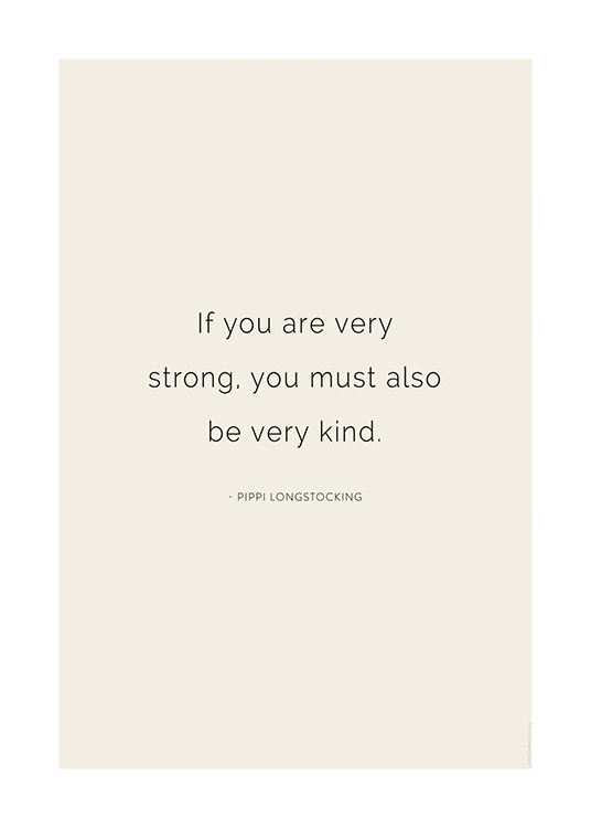 Pippi Longstocking Quote Poster