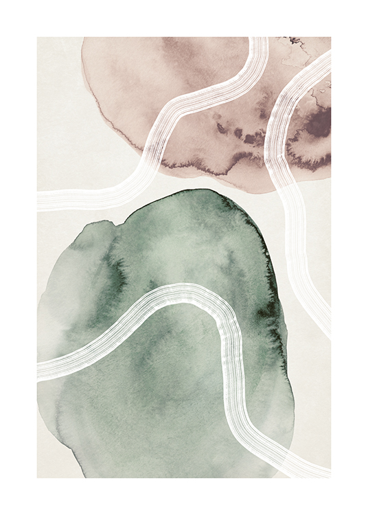 Soft Watercolor No1 Poster