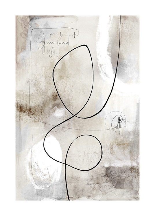 Abstract Paint Figure No1 Poster
