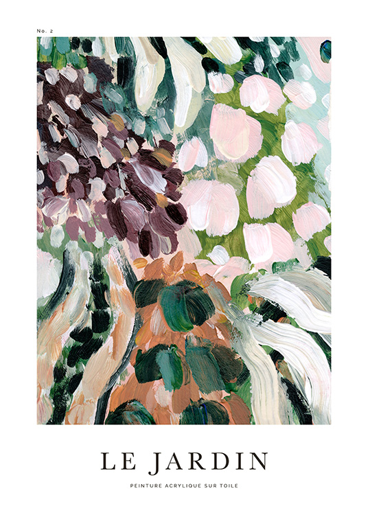 Acrylic Garden No2 Poster