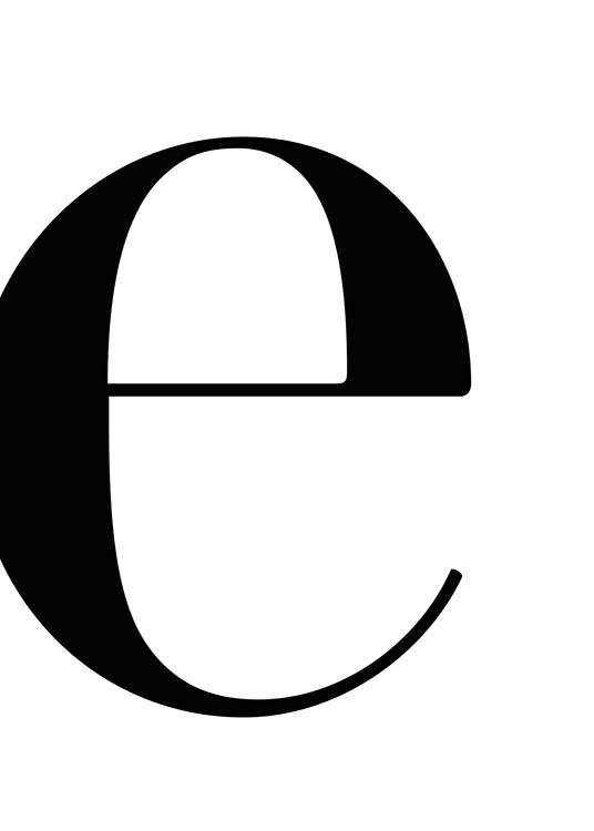 Letter E Poster