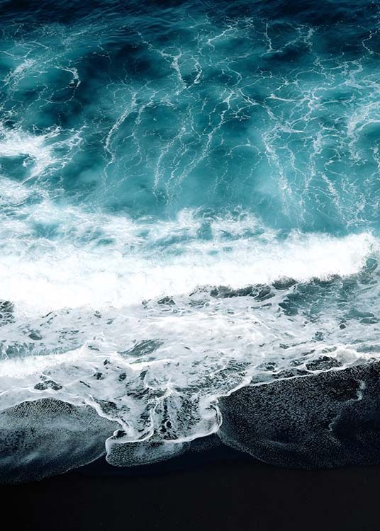 Beach Aerial One Poster