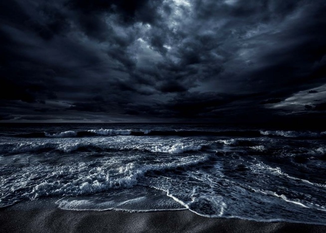Stormy Ocean Poster