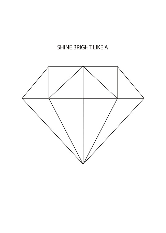 Shine Bright Like A Diamond Poster 