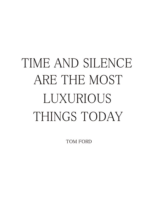 Tom Ford Quote, Poster