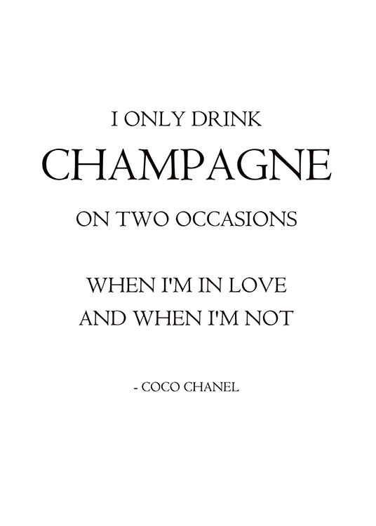 I Only Drink Champagne, Posters