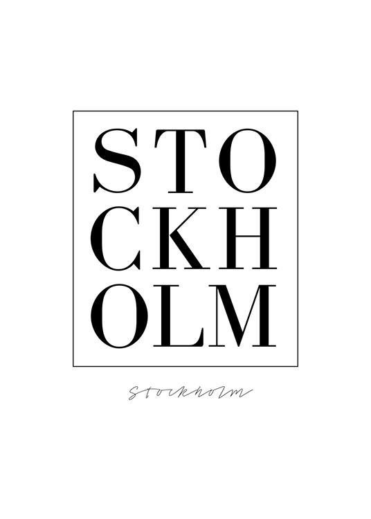 Stockholm Serif, Poster